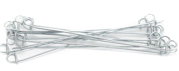 4-1/2in. Galvanized Double Loop Steel Wire Ties- 18 Gauge- 5000 pcs