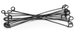 6-1/2in. Black Annealed Double Loop Steel Wire Ties 16 ga. 5000 pc- IMPORTED