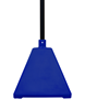 Ideal Shield BPB-BL-98-BL Pyramid Sign Base with 98 inch H Post- Blue