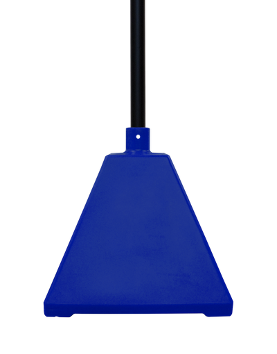 Ideal Shield BPB-BL-98-BL Pyramid Sign Base with 98 inch H Post- Blue