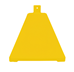 Ideal Shield Pyramid Polyethylene Sign Base OSHA Yellow