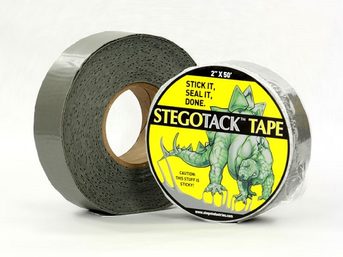 Stego Grey Double Sided Tack Tape- 2in. W x 50' L