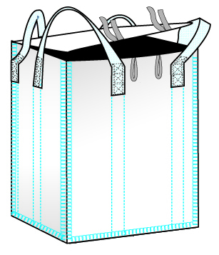 Flap Top-Closed Bottom Bulk Bag- 330 Pack