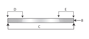 STRAIGHT ANCHOR BOLT