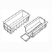 Deslauriers 6BM21-plastic beam mold 6in. x 6in. x 21in.