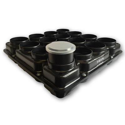Deslauriers Test Cylinder Transport Rack for 4in. Cylinders