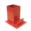 Deslauriers SSB-  Bright Orange Steel Steel Safety Guard Rail Base- 4 pc pack