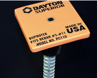 (2000 pc) Dayton Superior OSHA Orange Rebar Caps - #3-#11 Rebar- MADE in USA
