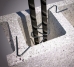 Core Lock Stainless Steel 12in. rebar positioner in Block for 2 rod