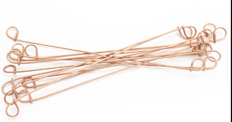 24" Copper Coated 18 ga Double Loop Wire Ties- 2500 pcs 