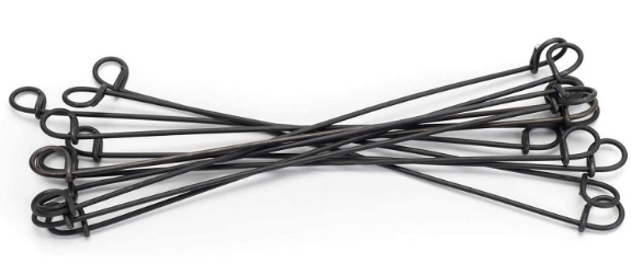 4-1/2in. Black Annealed Double Loop Steel Wire Ties 17 ga. 5000 pc- IMPORTED