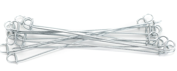 4in. Galvanized Double Loop Wire Ties- 18 ga.- 5000 pc