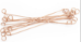 5-1/2" Copper Coated 18 ga Double Loop Wire Ties- 5000 pcs 