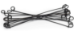 5-1/2in. Black Annealed Double Loop Steel Wire Ties 14 ga. 5000 pc-IMPORTED