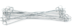 6-1/2in. Galvanized 17 ga Double Loop Wire Ties-5000 pcs