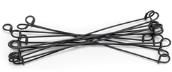 9in. Black Annealed Double Loop Steel Wire Ties 15 ga. 5000 pc-IMPORTED 