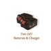 BNCE-30-24V Two 24V Batteries & Charger
