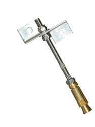 CTP Masonry Expansion Anchor 3/8" Diameter w/ Stainless Steel 6.5" shaft, brass expansion sleeve- 50 pcs