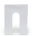 Deslauriers 1/32in. x 3in. x 4in. Solid Plastic Horseshoe Shim 13/16in. Slot - White - 500 pc