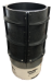 Deslauriers FTA-18 Fibre Tube Adapter Kit- 18 inch Steel adapter, 4 ft plastic column form, Chamfer Ring - DES-FTA-18-KIT