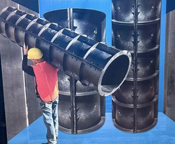 18 Inch Column Deslauriers PCF1896 Plastic Concrete Column Forms 18 x 96 in.