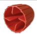 (200) Deslauriers Standard Mushroom Rebar Caps #3 - #8 - RBAR-MCAP-3-8