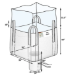 Duffle Top/ Discharge Discharge Spout Bottom Super Sack  35 in. x 35 in. x 40 in. 2200 lb capacity- 275 pc Value Pack - BB-40U5DS-P