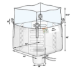Duffle Top/Discharge Spout Bottom-BAFFLE Bag 40 in. x 48 in. x 48 in. 3000 lb capacity- 50 pc pack - BB-4048UDS