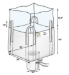 Duffle Top/ Discharge Spout Bottom FIBC Super Sack  35 in. x 35 in. x 46 in. 2200 lb capacity- 255 pc Value Pack - BB-46U5DS-P