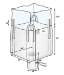 Duffle Top- Discharge Spout Bottom FIBC Super Sack  35 in. x 35 in. x 54 in. 2200 lb capacity- 235 pc Value Pack - BB-54U5DS-P