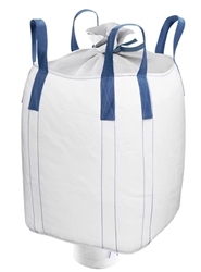Duffle Top-Spout Bottom SIFT PROOF 35in. x 35in. x 55in. Coated FIBC Bag 4000 lb capa