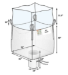 Duffle Top/Discharge Spout Bottom SIFT PROOF 35 in x 35 in x 45 in Coated FIBC Bag 4000 lb capacity- 50 pc pack - BB-45CDS4K