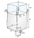 Duffle Top/Discharge Spout Bottom SIFT PROOF 35 in x 35 in x 50 in Coated FIBC Bag 4000 lb capacity- 50 pc pack - BB-50CDS4K