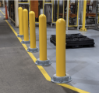 Ideal Shield Bounce Back Bollard with base plate and 1/8in plastic cover