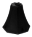Ideal Shield OCT-BK-98-BK Octagon Sign Base with 98 inch H Post - Black