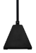Ideal Shield BPB-BK-98-BL Pyramid Sign Base with 98 inch H Post- Black