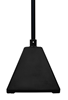 Ideal Shield BPB-BK-98-BL Pyramid Sign Base with 98 inch H Post- Black