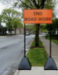 Ideal Shield BPB-OR-96-OR Pyramid Polyethylene Sign Base+ 96 in. post  - ORANGE - BPB-OR-96-OR