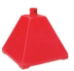 Ideal Shield BPB-RD-98-BL Pyramid Sign Base with 98 inch H Post- Red