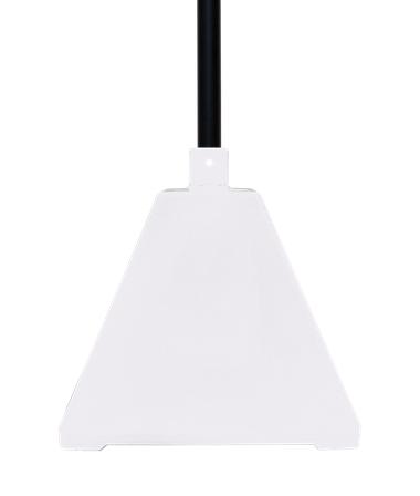 Ideal Shield BPB-WH-98-BL Pyramid Sign Base with 98 inch H Post- WHITE