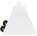 Ideal Shield Pyramid Polyethylene Sign Base w/ Wheels - White