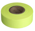Lime GLO Solid Flagging Tape 1-3/16 in. x 150 ft. 12 Rolls/Carton - TT-RFLG
