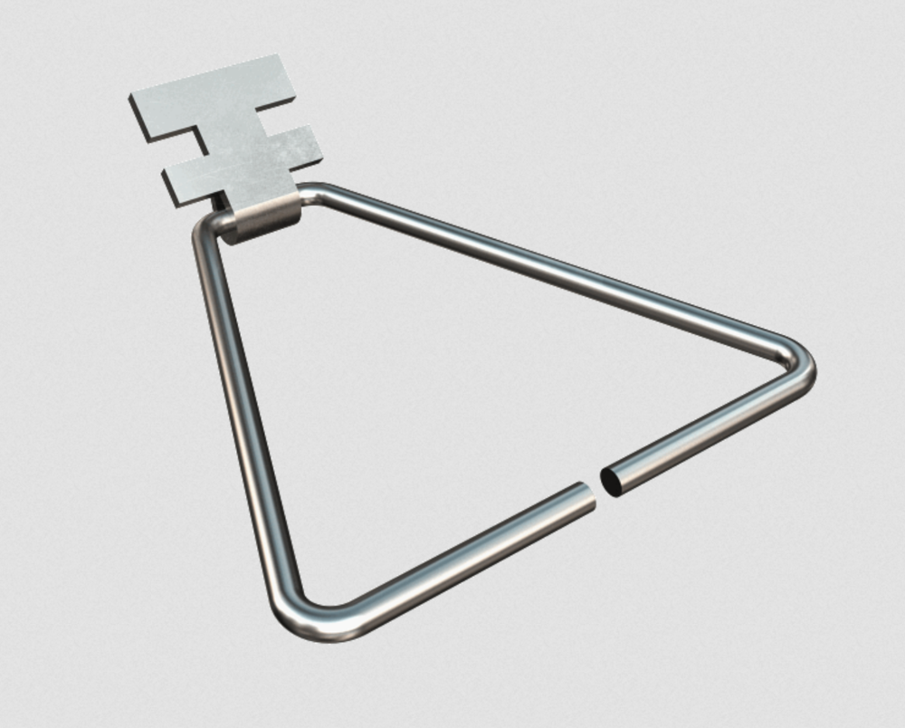 Triangle Cable Clips WireBond 4in. St. St. Masonry Triangle w/channel clip- 400 pcs
