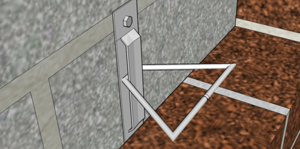 Wire Bond 4in. x 4in. Hot Dip Galvanized Triangle