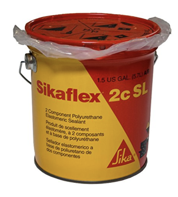 Sikaflex 2C SL #91026 Polyurethane Elastomeric Sealant, Self-Leveling, Limestone Color - 1.5 gallon 
