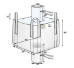 Spout Top/Discharge Spout Bottom FIBC Bulk Bag- 35 in. x 35 in. x 40 in.- 2200 lb capacity- 50 Pack - BB-40U5SS