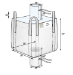 Spout Top/Discharge Spout Bottom FIBC Bulk Bag- 35 in. x 35 in. x 54 in.- 2200 lb capacity- 260 pc VALUE PACK - BB-54U5SS-P