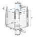 Spout Top/Discharge Spout Bottom FIBC Bulk Bag- 35 in. x 35 in. x 60 in.- 2200 lb capacity- 260 pc VALUE PACK - BB-60U5SS-P