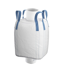 Spout Top-Spout Bottom SIFT PROOF 35in. x 35in. x 40in. Coated FIBC Bag 4000 lb capacity- 50 pc pack
