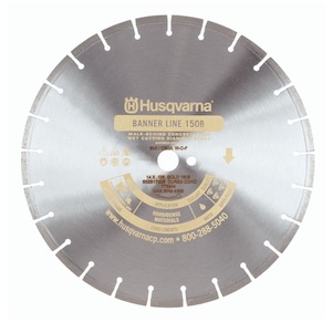 18" Husqvarna Banner Line Gold 150B Cured Concrete Saw Blade 